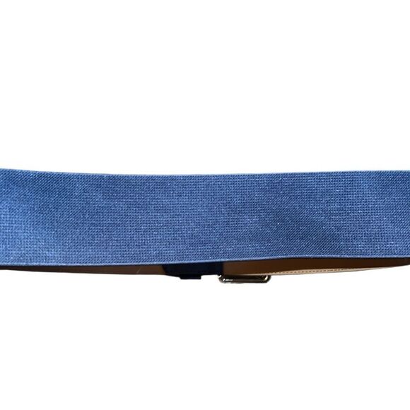 Michael Kors Blue Leather Belt Size L/XL - Picture 4 of 5